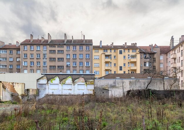 Photo tenement houses in metz