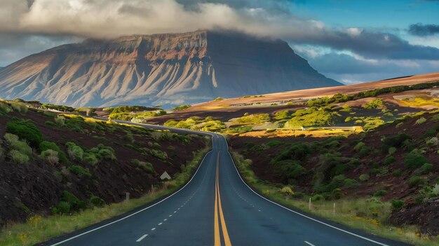 Tenerife road landscape