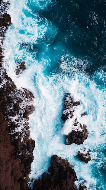 Tenerife south coast with Atlantic