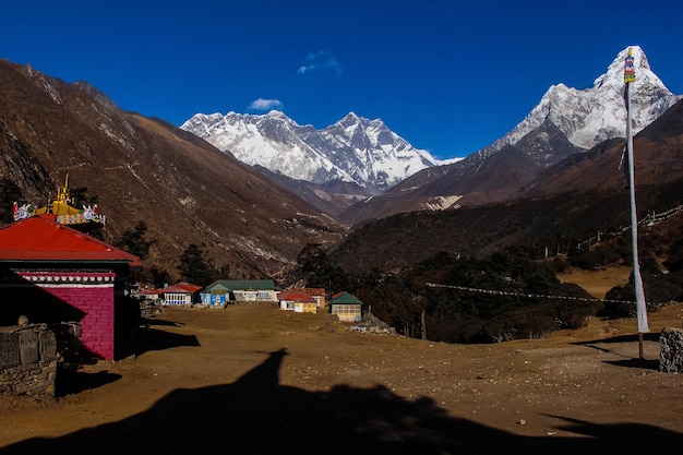 Tengboche-vallei in Everest Base Camp Trek, Nepal