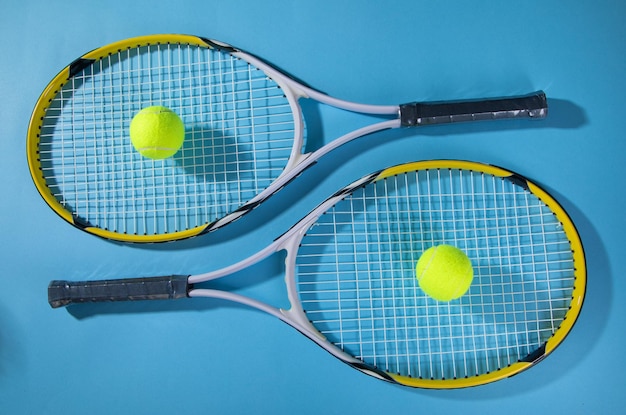 Tennis ball and rackets Sport Hobby Lifestyle