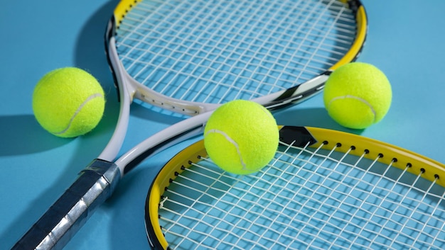 Tennis ball and rackets Sport Hobby Lifestyle