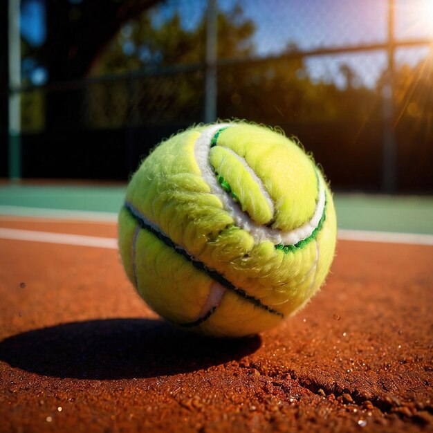 Photo tennis ball sport equipment item sporting goods