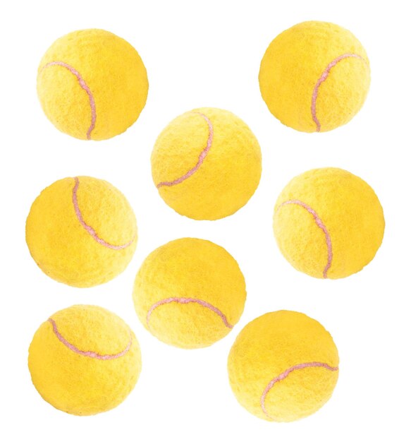 Photo tennis balls isolated on white