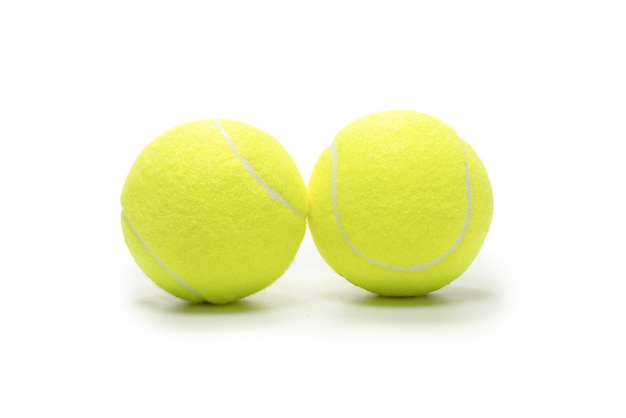 Tennis balls isolated on white