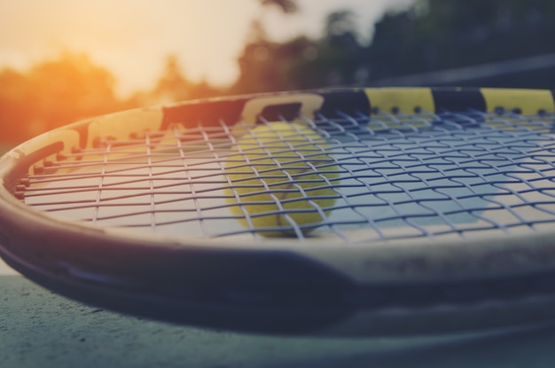 Photo tennis court background