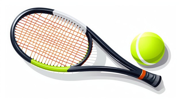 Foto tennis racket cartoon