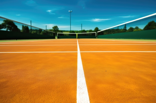 tennisbaansituatie professionele reclamefotografie