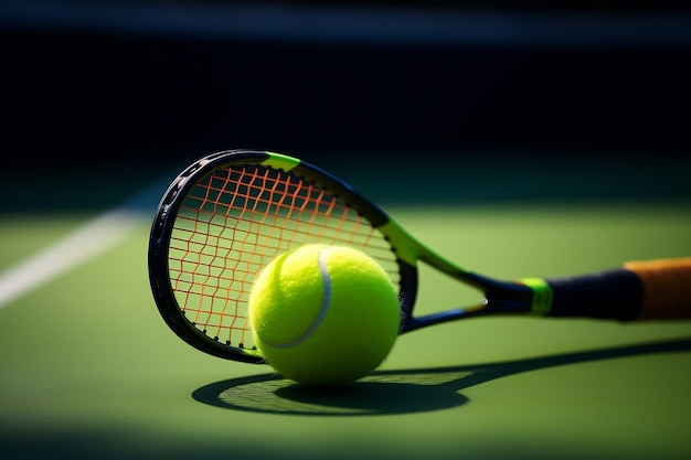 Tennisbal- en racketset Generatieve Ai