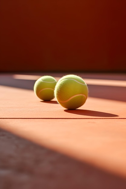 Tennisbal op de tennisbaan Ondiepe scherptediepte