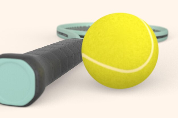 Tennisracket en bal