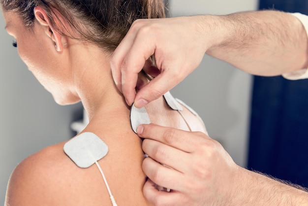 TENS treatment in physical therapy