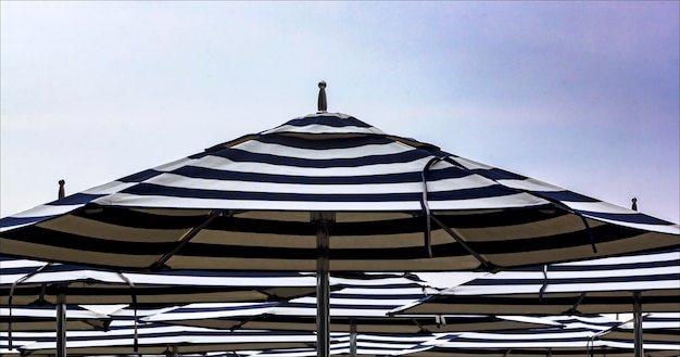 tent against clear sky