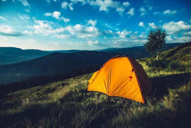 Tent berg natuur