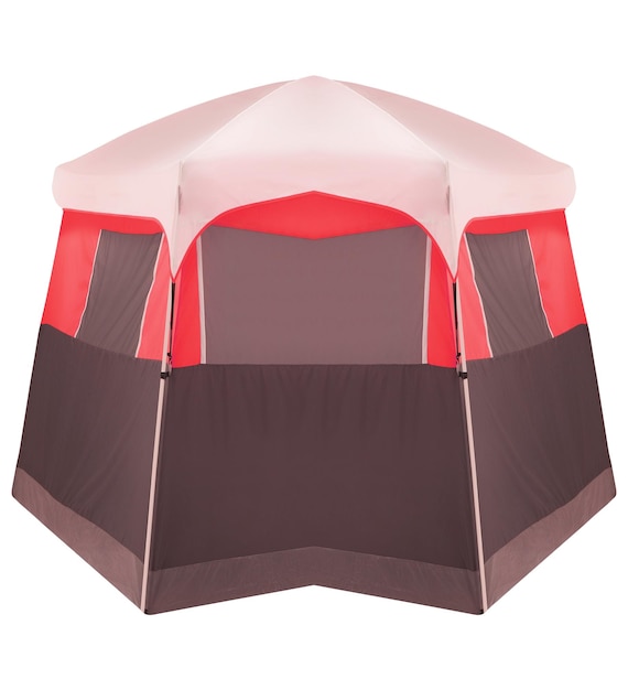 Foto una tenda isolata su sfondo bianco