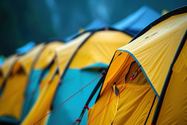 Foto tent kamp op op buiten