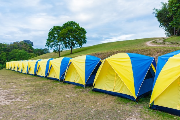 Tent kampeerplaats