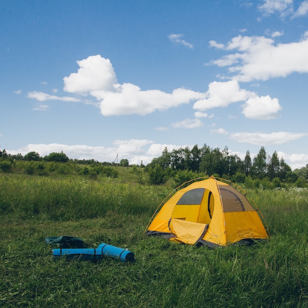 Tenda sulla natura