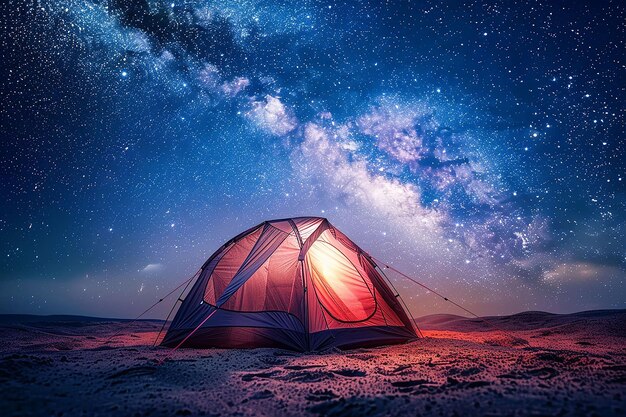 a tent with the name quot the name of the galaxy quot on the bottom