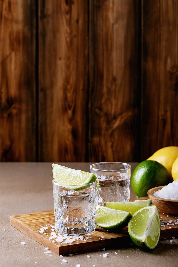 Tequila in een glas