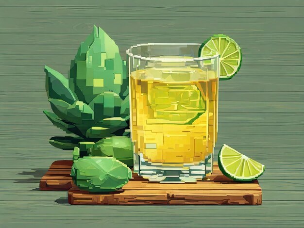 tequila sappige plakjes limoensout plaat agave