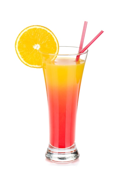 Tequila sunrise cocktail