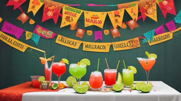 Foto tequila time una collezione di cocktail messicani classici