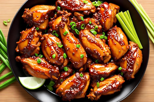 Генеративный арт Teriyaki Chicken Wing от AI