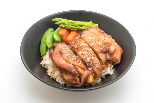 teriyaki kip rijstkom