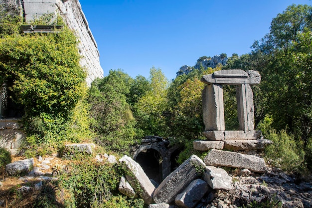 Photo termessos ancient city is an important ancient city antalya turkey