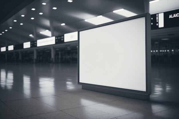 Terminal Blank Billboard mockup advertisement billboard