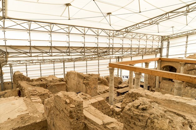 Case terrazza nell'antica città di efeso a izmir, turchia