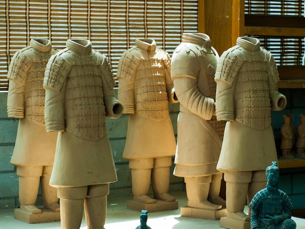 The Terracotta Army in Xian, China.