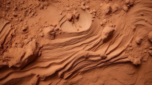 Terracotta Powder Soil Texture Background