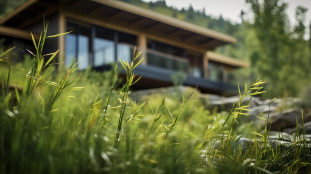 Terrageninspired house in the grass a whistlerian engineering construction and design