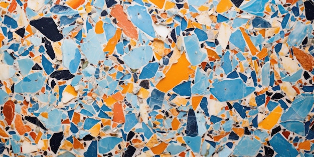 Foto terrazzo realistische textuur trendy abstracte achtergrond