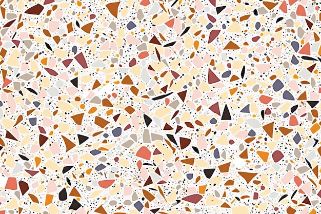 Terrazzo seamless pattern Abstract background made of natural stones