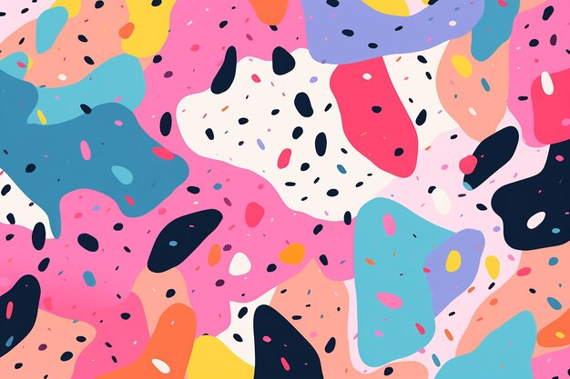 Terrazzo seamless pattern pastel color wallpaper