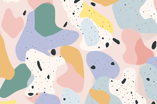 terrazzo seamless pattern pastel color wallpaper