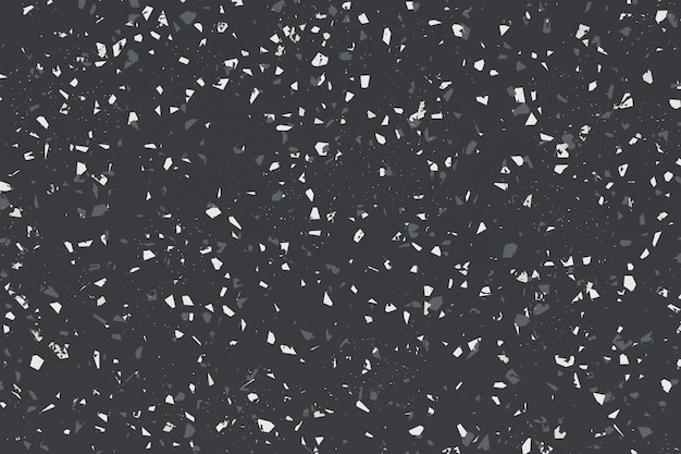 Terrazzo texture monochrome asset for graphic design background element