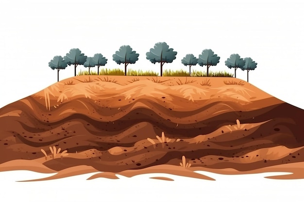 Terrein met veel bomen