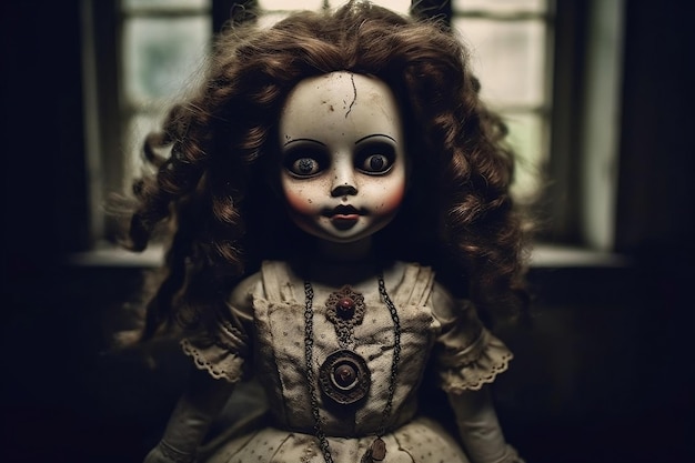 Terrifying Horror of a Creepy Doll AI