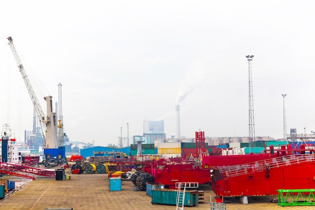 Territory of the seaport of Rotterdam in the Netherlands