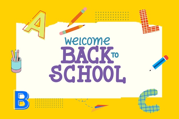 Terug naar school kaarten Creatief en leuk Terug naar School kaarten voor studenten welkom terug naar school
