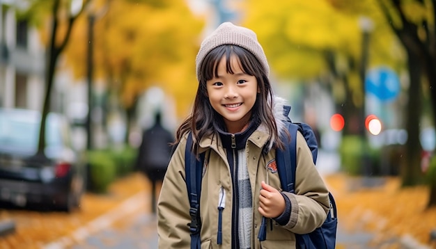 Terug naar school vrolijk en gelukkig onderwijsconcept