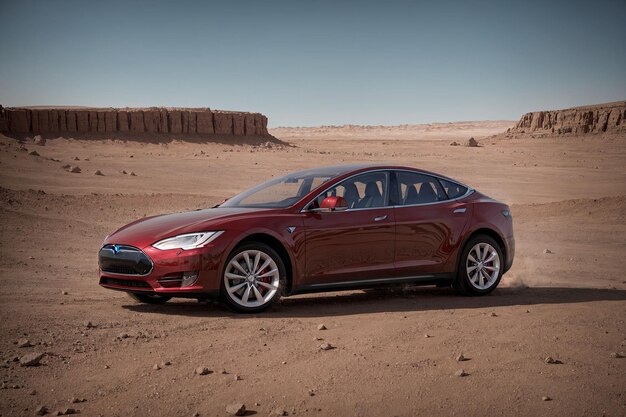 Tesla-auto op Mars