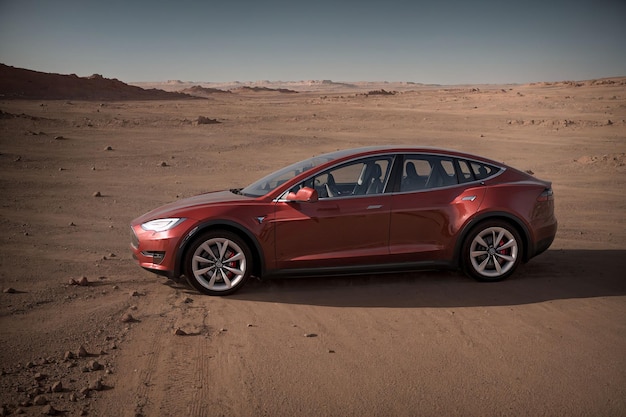 Tesla-auto op Mars