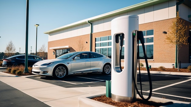 Tesla charging station in Vancouver America