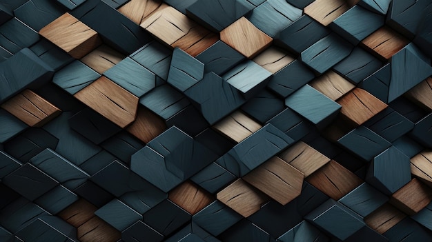 Tessellating shapes to fill a space with interesting patterns and textures Created with Generative AI technology