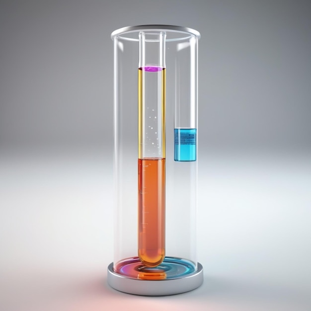 Test tube PSD on a white background